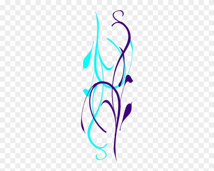 Peacock - Wedding - Clipart - Purple - Green #584089