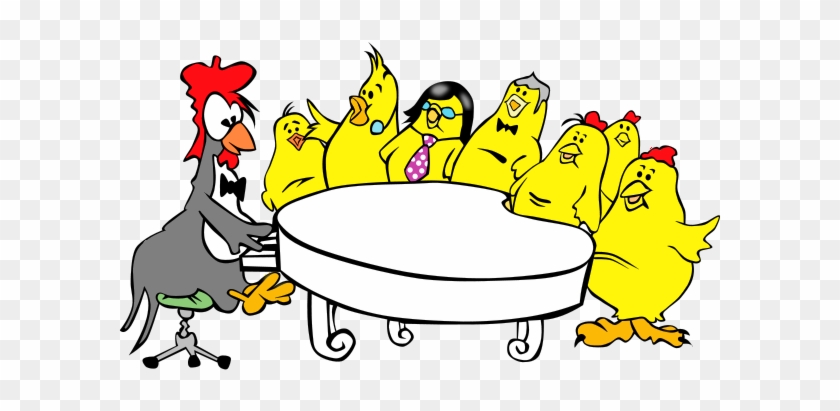 Chicken Meeting - Chickens In A Meeting #584106