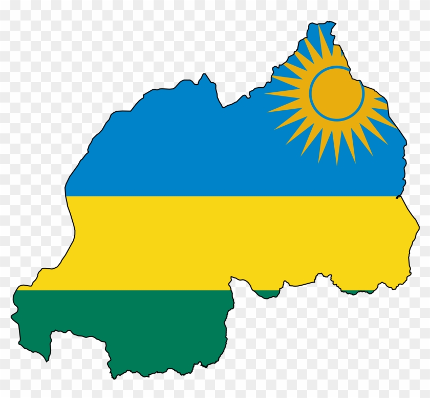 Rwanda Flag Map - Rwanda Flag Map #584188