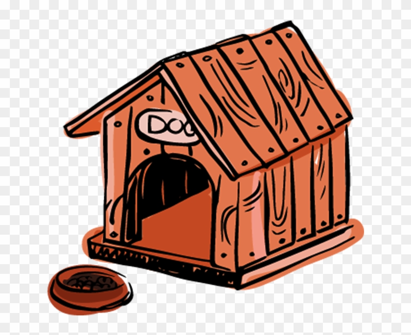手绘小木屋狗窝 - Cartoon Dog House #584325