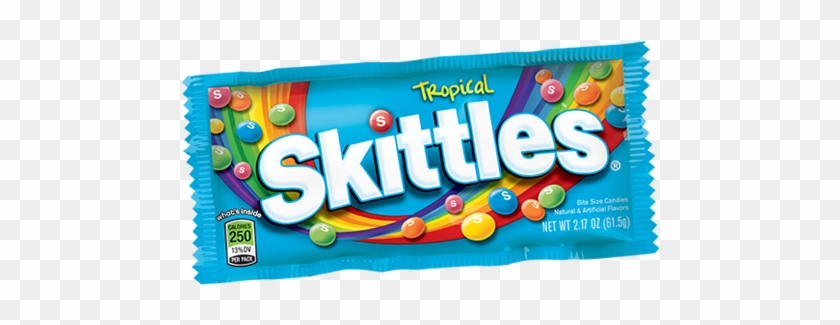 Skittles, Bite Size Tropical Candy, - Skittles Tropical Candy Single Pack, 2.17 Ounce #584342