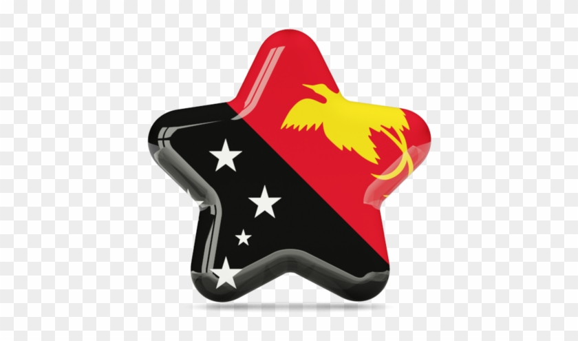 Illustration Of Flag Of Papua New Guinea - Papua New Guinea Flag Star #584609