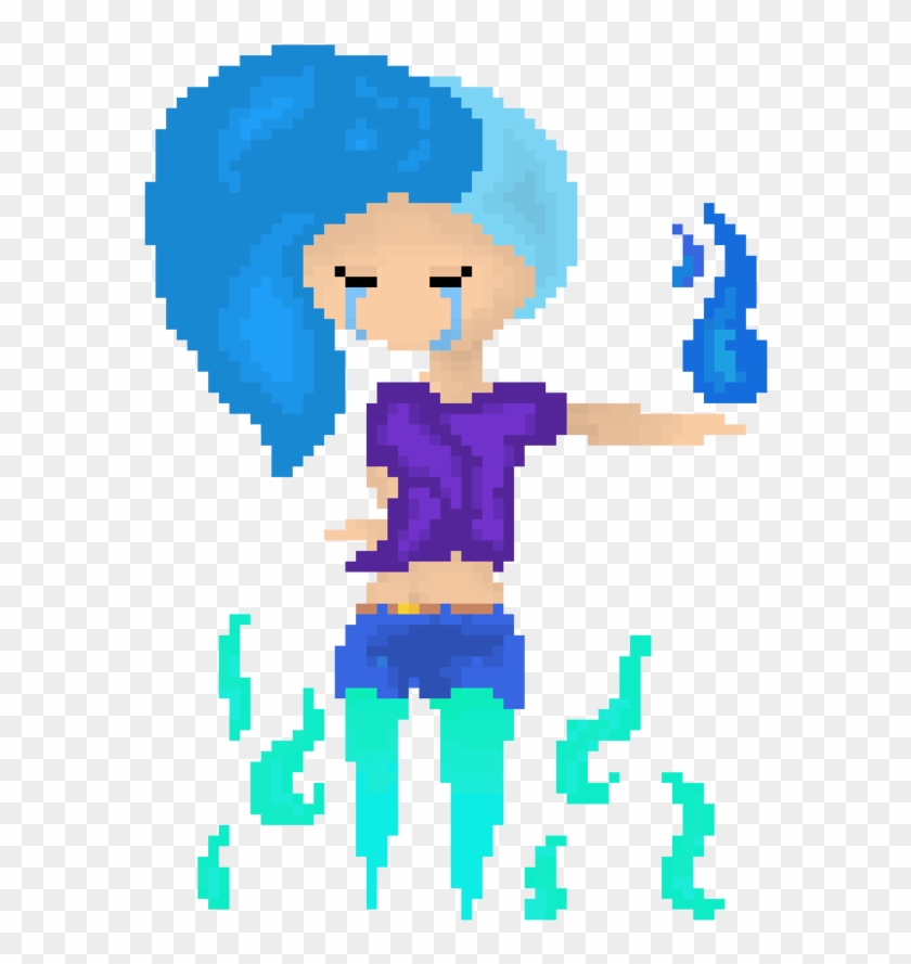 Crying Majestic Girl Pixel Art By Meelearcher - Crying Pixel Girl #584666