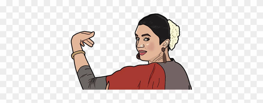 Woman, Indian, Indian Woman - Cartoon #584677