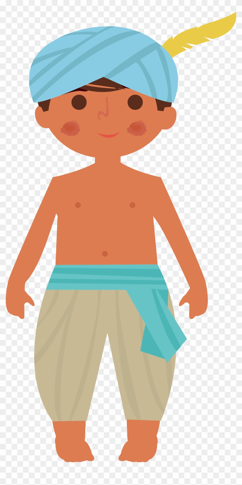 India Boy Illustration - Illustration #584694