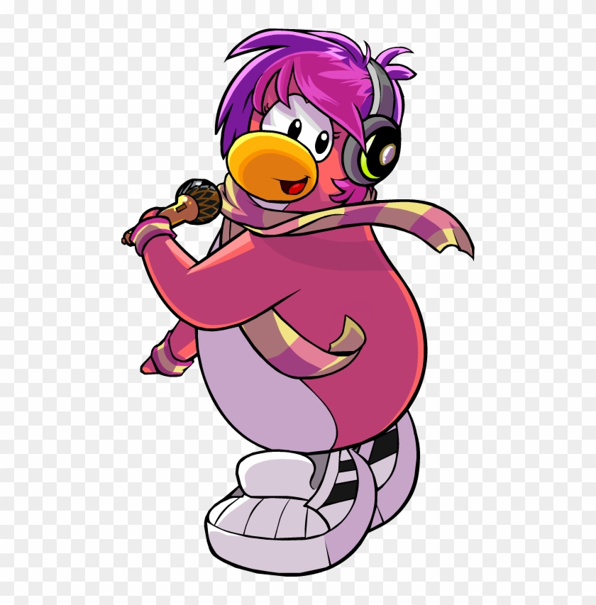 Dj Cadence Club Penguin By Bagogo - Club Penguin Pink Penguin #584954