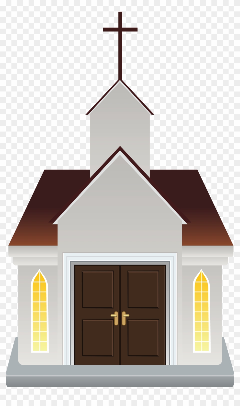 Icono De La Construcción De La Iglesia De Dibujos Animados - Cartoon Church Building #585078