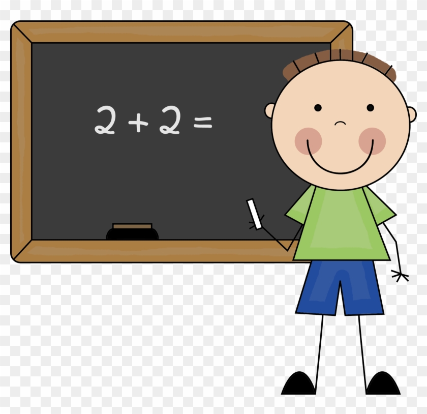 Science & Math - Boy Doing Math Clipart #585105
