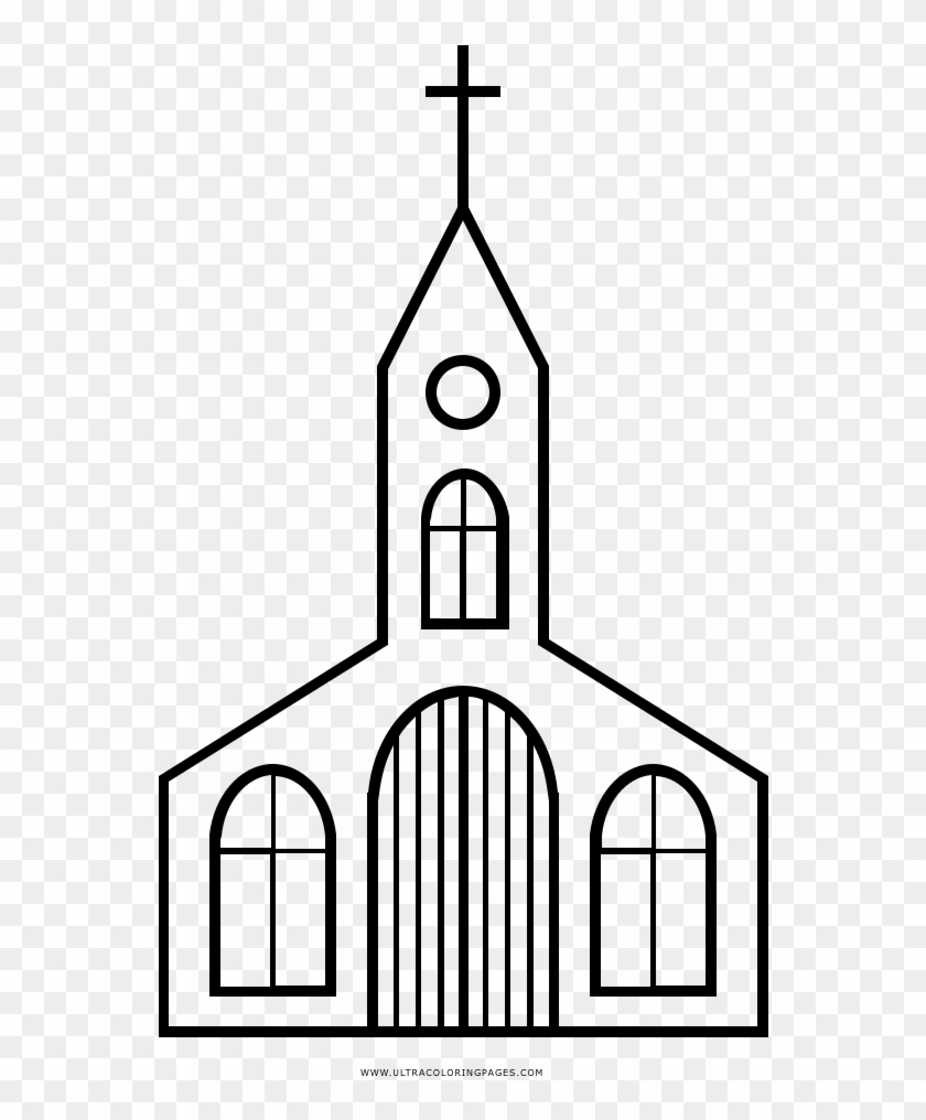 Dibujo De Iglesia Para Colorear - Iglesia Para Colorear #585126