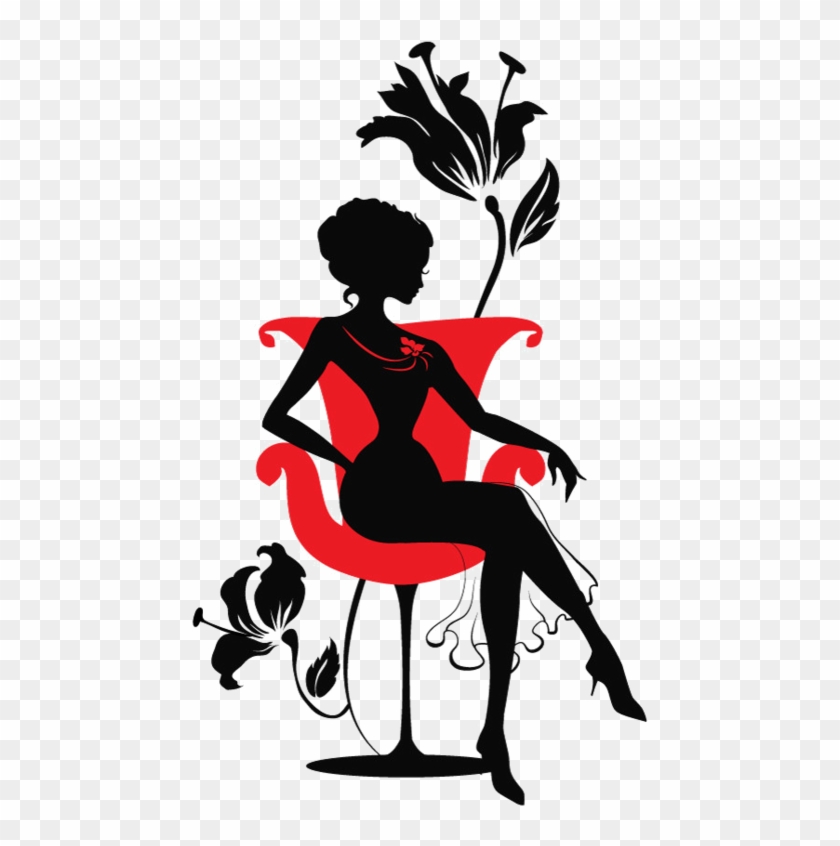 Poland Clipart Silhouette - Woman Sitting In Red Dress Silhouette #585177
