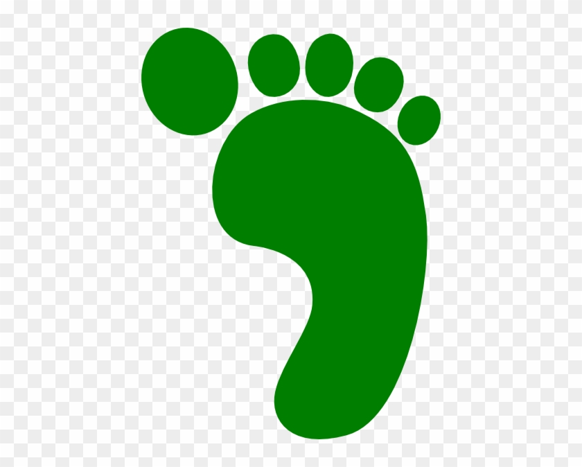 How To Set Use Forrest Green Right Foot Svg Vector - Cartoon Green Foot #585516