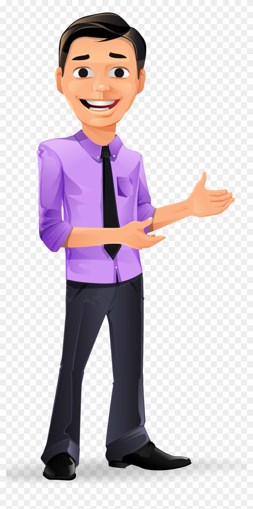 Young Businessman Vector Character - Young Person Cartoon Transparent #585544