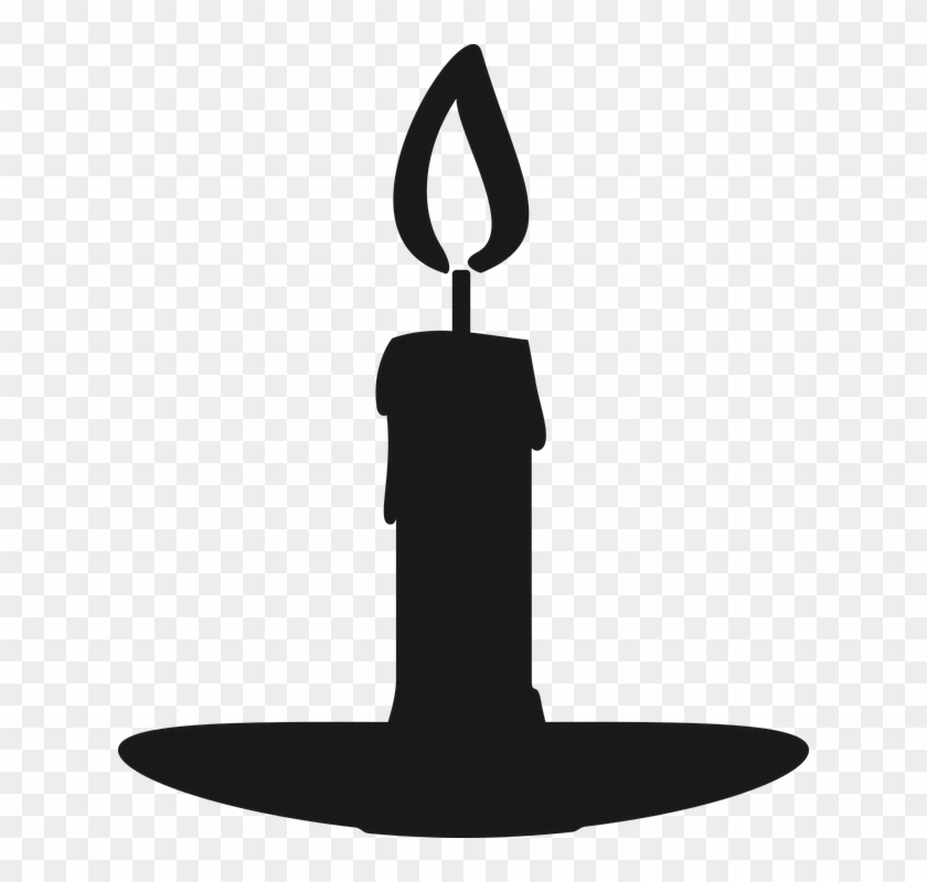 Candle Clipart Silhouette - Vela Silueta #585586