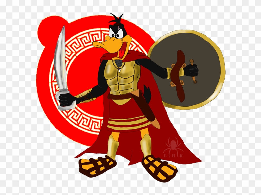 Spartan Warrior By Ladyhexaknight - Daffy Duck #585606