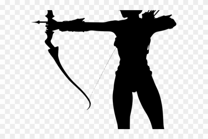 Woman Warrior Clipart Amazon - Archer Silhouette #585731