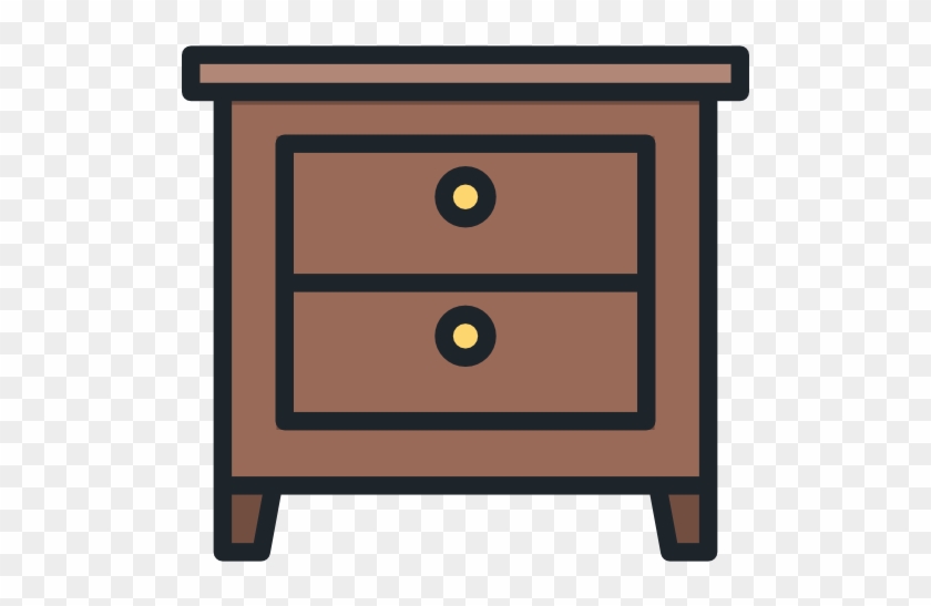 Nightstand Free Icon - Table De Nuit Dessin #585917