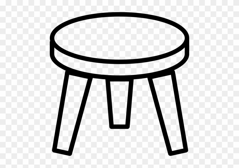 Decor, Furniture, Home Icon, Residence Icon, Home Character - Black Stool Clipart Png #585999