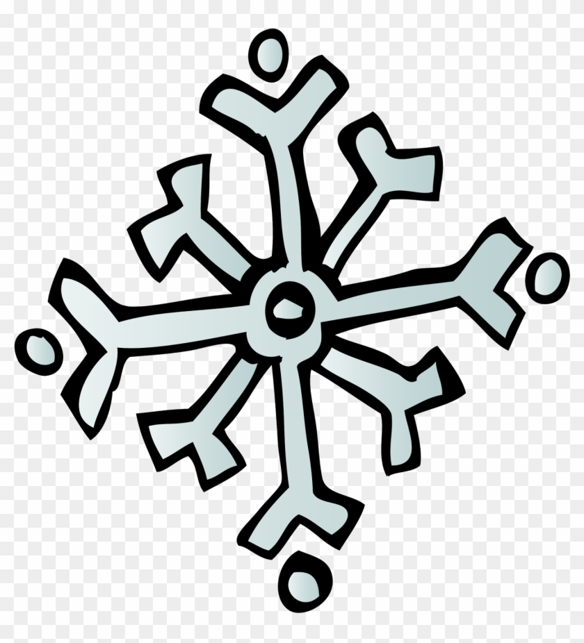 Lg Snowflake Sw %28c%29 Melonheadz 13 Colored - Melonheadz Winter Clip Art #586070