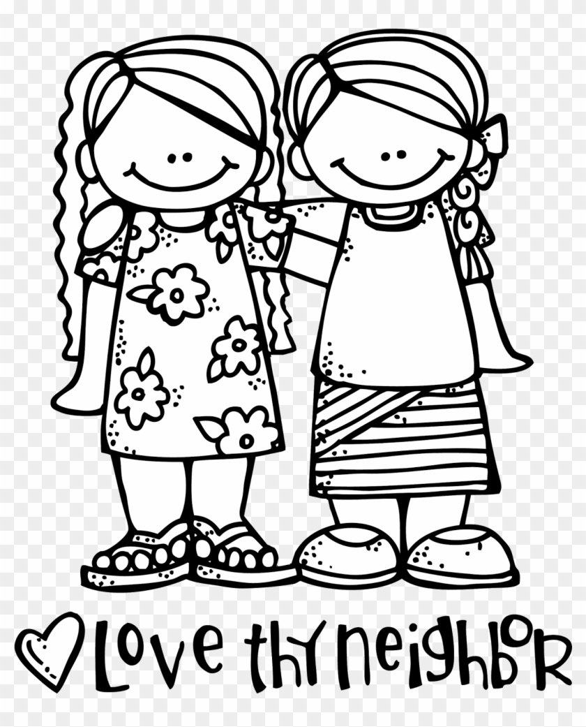 Way Fun Clipart For Church Tons - Love Thy Neighbor Coloring Page #586090