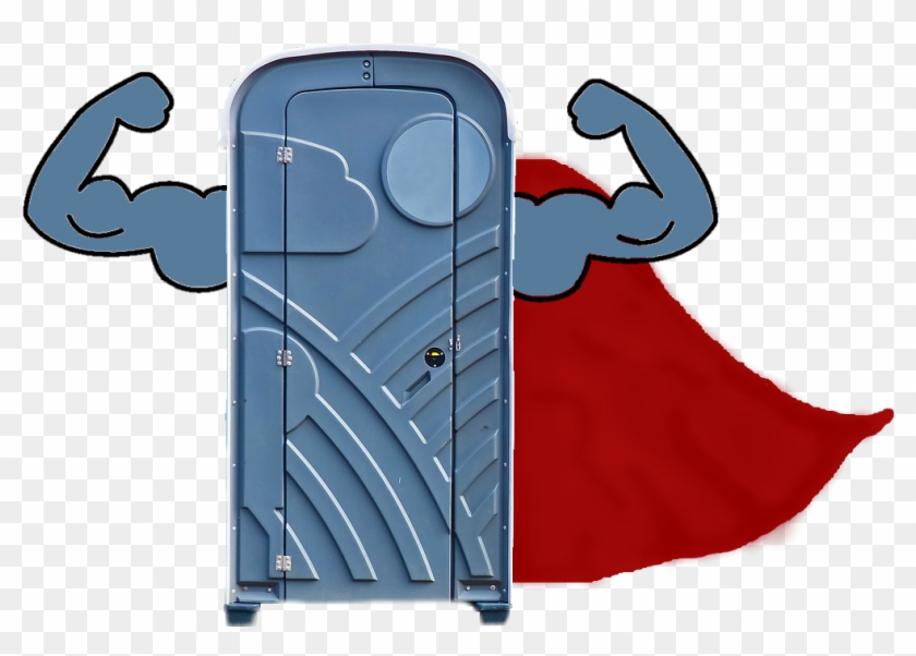Porta-potty, Porta Potties, Superhero, Sanitation Superhero, - Portapotties Clip Art #586108