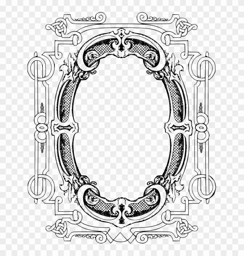 Free Circle Ornate Frame - Frame Clip Art #586135