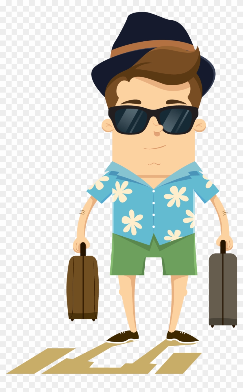 Tourism Summer Vecteur - Animation Tourist Png #586147