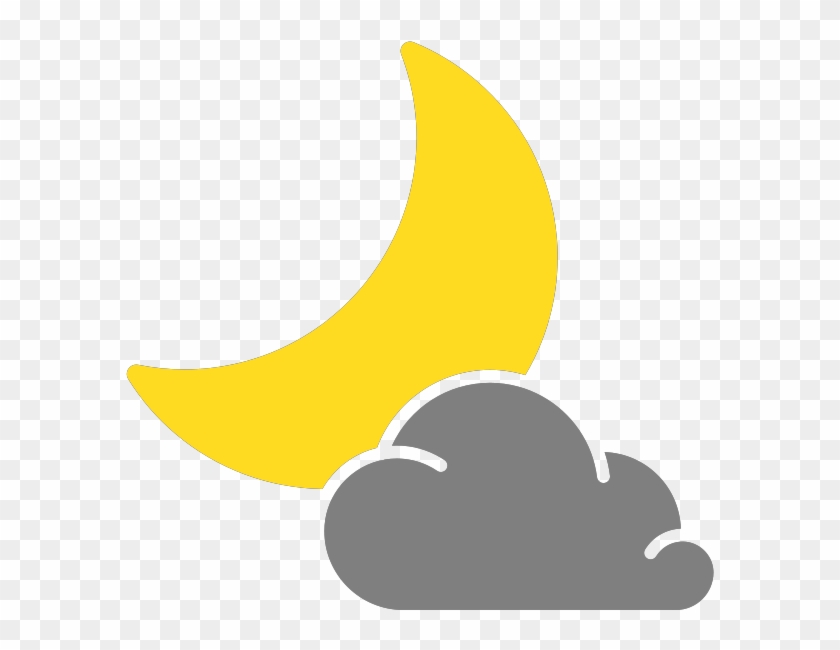 Simple Weather Icons Cloudy Night - Partly Cloudy Night Icon #586207