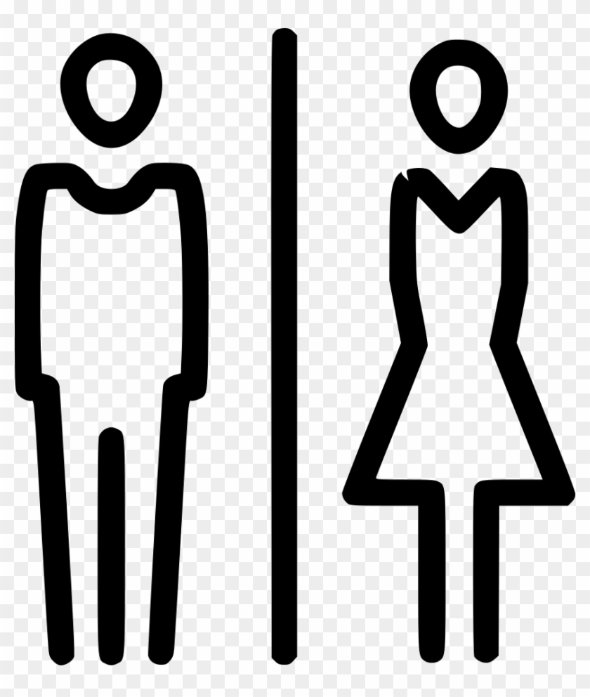 Men Women Toilet Wc Restroom Comments - Icon Wc #586217