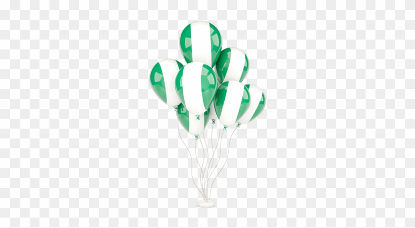 Illustration Of Flag Of Nigeria - Nigerian Flag Balloons Png #586258