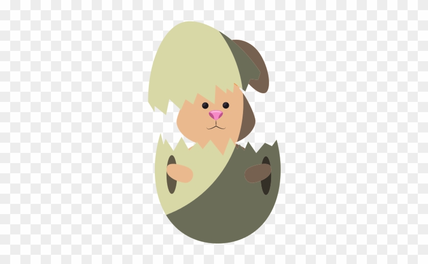 Cute Easter Bunny Cartoon - Cartoon #586330