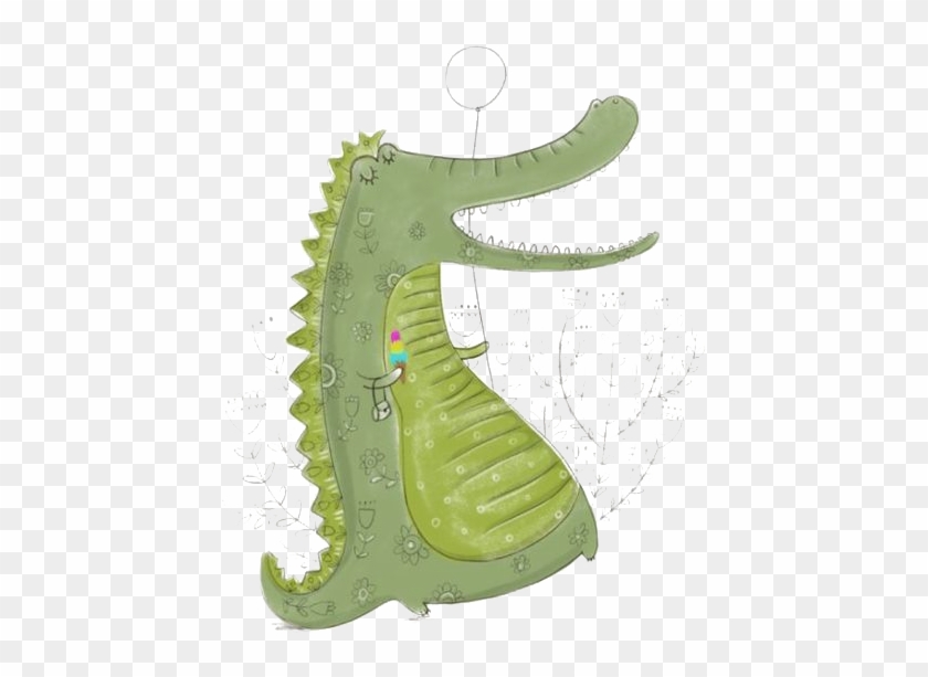 Crocodile Alligator Drawing Illustration - Crocodile Alligator Drawing Illustration #586467