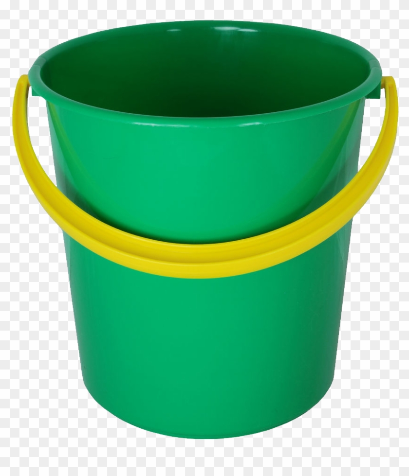 Plastic Green Bucket Png Image - Plastic Bucket #586484