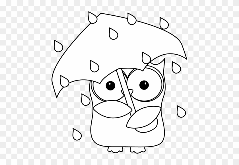 Clip Art Rain Black And White #586579