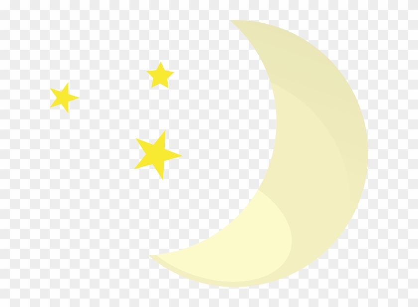 Moon, Stars, Night, Clear, Weather, Weather Forecast - Moon And Stars Cartoon #586710