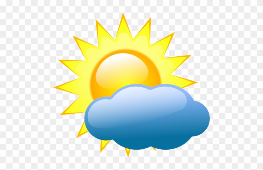 Frost Clipart Clear Weather - Partly Cloudy Weather Symbol #586721