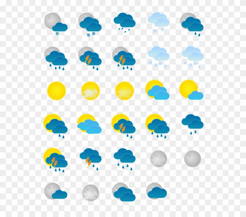 Weather Icon Transparent Png - Clip Art #586746