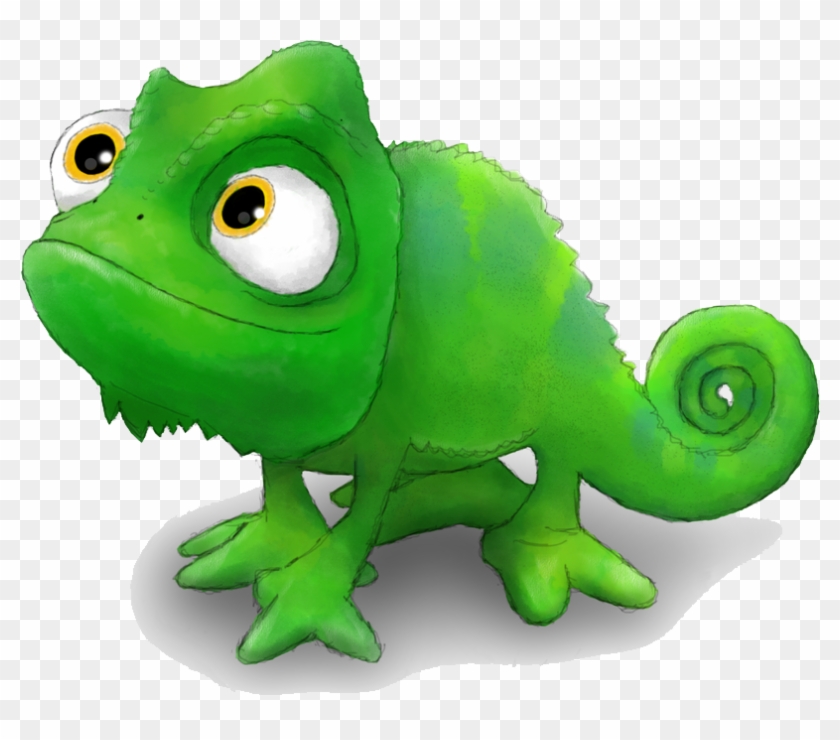 Tangled Chameleon Green Cute Cartoon - Pascal Repunzel Transparent #586768