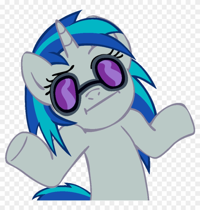 Shrugpony Vinyl Scratch By Moongazeponies - 140 X 140 Pixels #586805