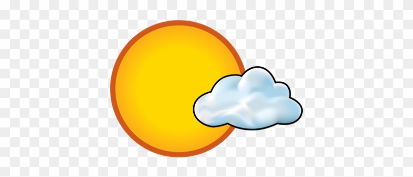 Weather Report - - Mostly Sunny Clip Art #586838