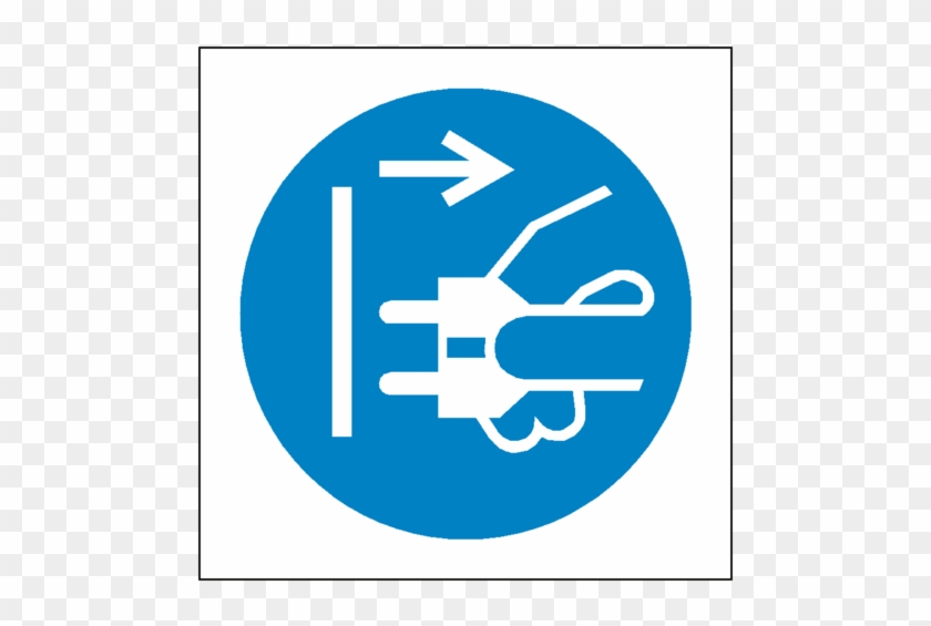 Disconnect Plug Symbol Label - Debrancher La Prise #586886