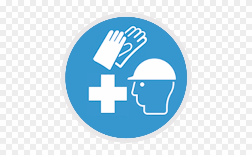 Health And Safety Icons Clipart - Head Protection Must Be Worn #586901