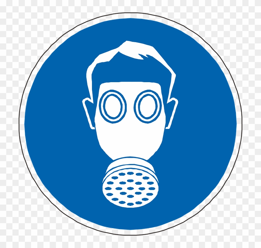 Gas Mask Clipart Safety Mask - Lock Out Safety Sign #586918