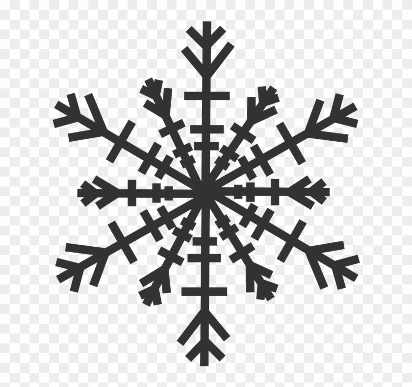 Snowflake Drawing - Snowflake Silhouette Png #586960
