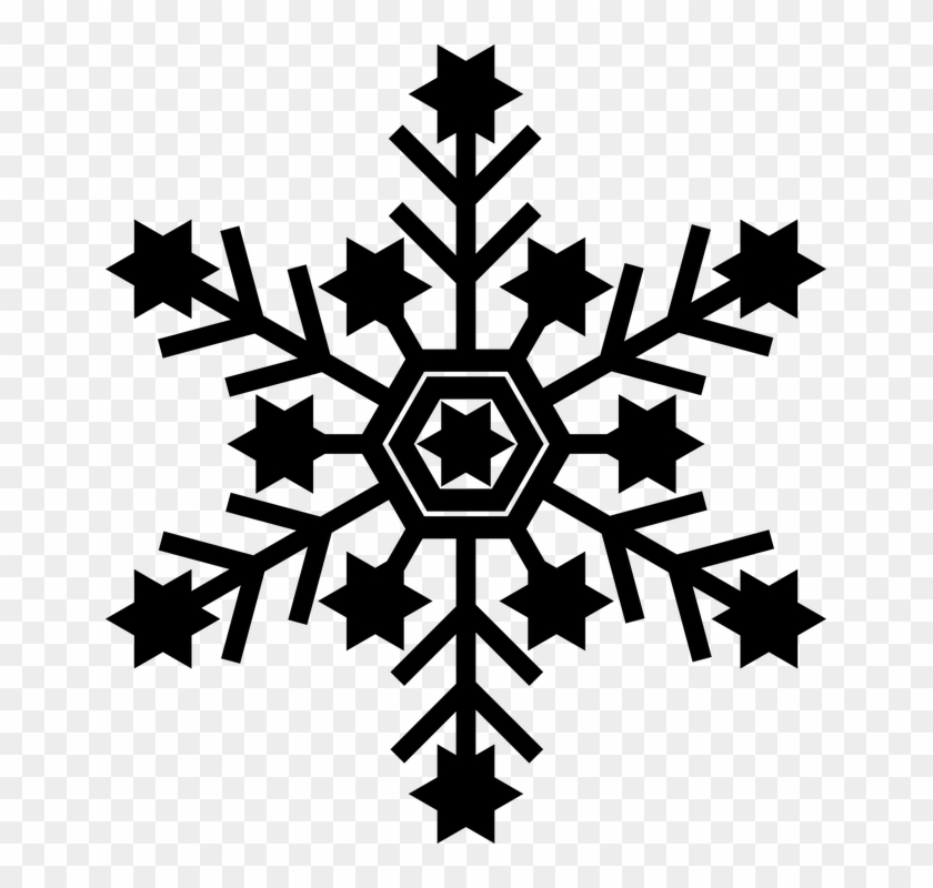 Snowflake Vector Art 17, Buy Clip Art - Christmas Flyer Black And White #586978