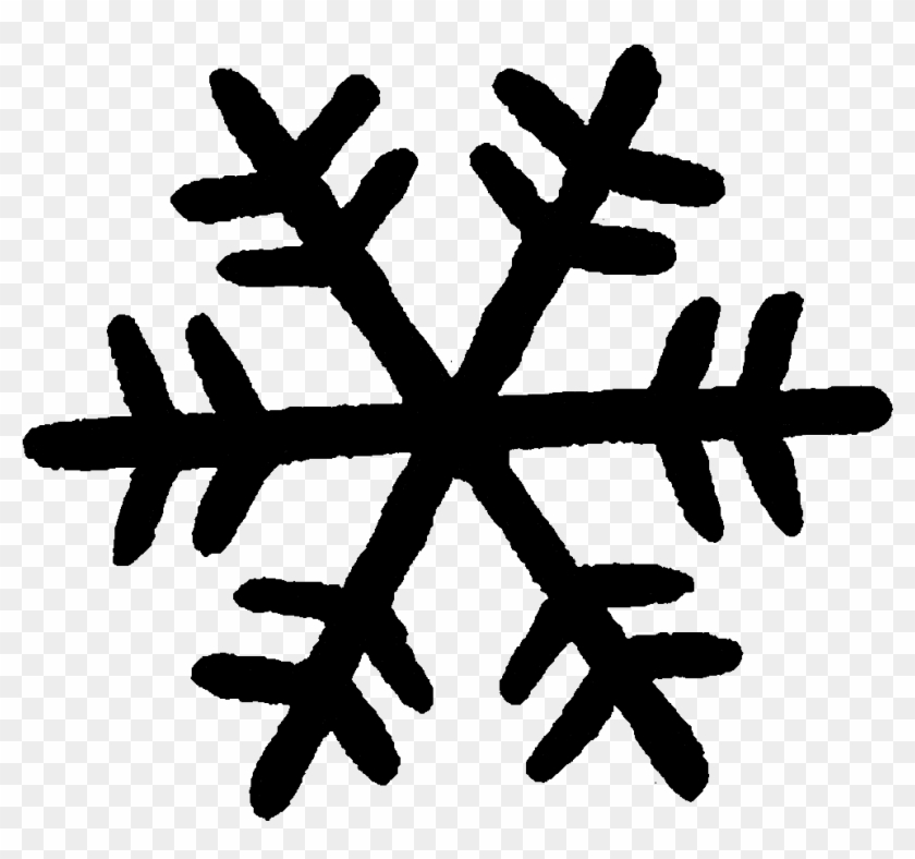 Silhouette - Snowflake Vector Simple #586984