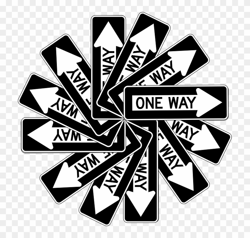 Snowflake Shape Cliparts 12, - One Way Sign #586987