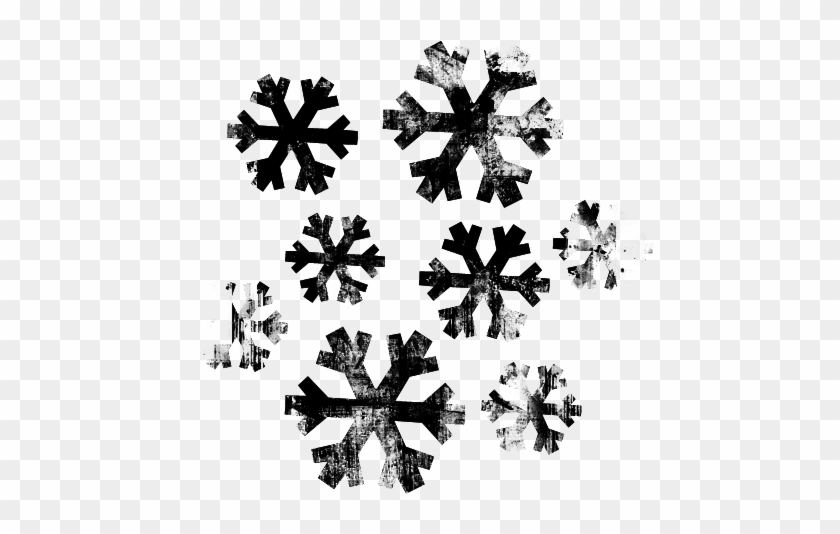 Snowflake Clipart Cluster - Grunge Snowflake #587016