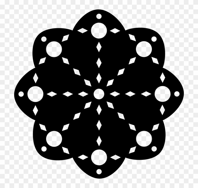 Animated Snowflakes Clipart 28, - Mandala #587020