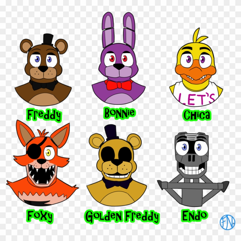 Fnaf 1 Animatronics - Fnaf 1 Animatronics #587046