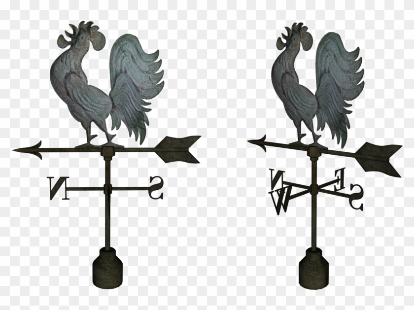 Rooster Weathervanes Png By Mysticmorning - Weather Vane Png #587143